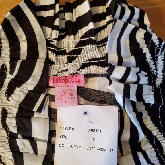 She's Cool - Women's Ruffle Short Sleeve Open Front Bolero Shrugs Zebra print - Picture 3 of 8